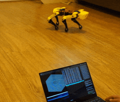 Figure 6 — A SpotMicro build, showing the characteristic Spot-silhouette 3D-printed chassis with hobby servo actuators. This image is reference only — copyright of source.